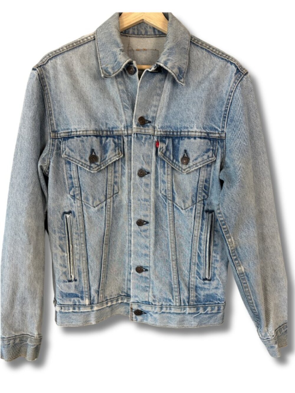 Levi’s 90s Trucker Denim Jacket Women’s Small Light Wash Grunge